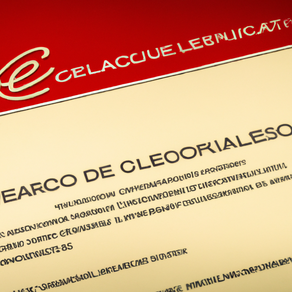 Certificato eccellenza